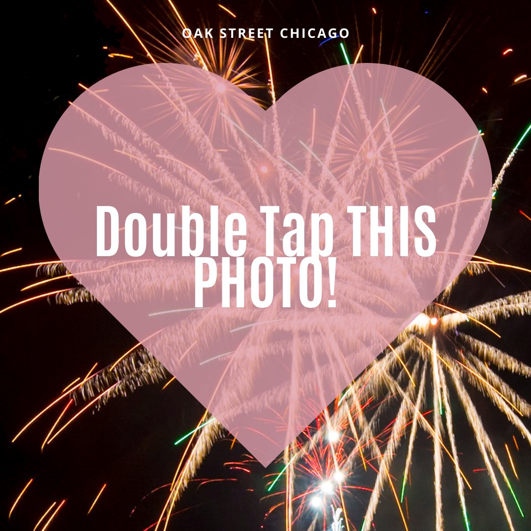 Like this photo if you are spending NYE in the Oak Street district 🥰