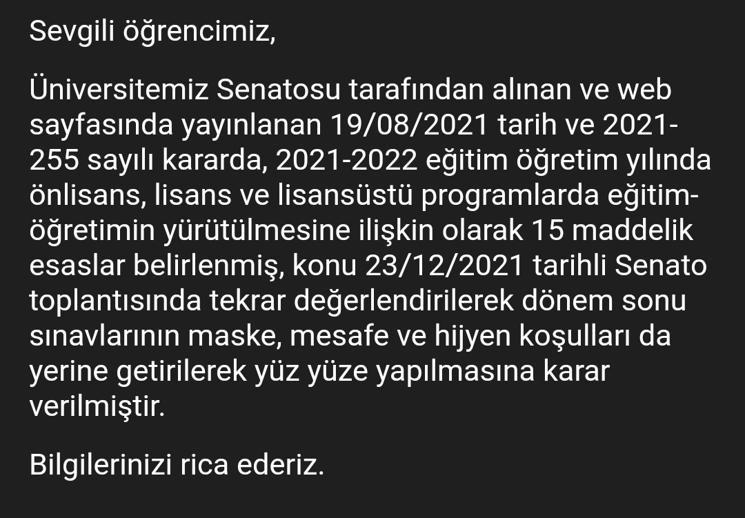 ozgulozer_'s tweet photo. Geç olmadan her karar değiştirilebilir. Öğrencilere verdiğiniz değeri ortaya koyma vakti geldi!
#HacettepeHibritFinal
#HacettepeHibritSınavİstiyor 
#OnlineEğitim 
#BiSeyDiycem https://t.co/6w1FSya3b7