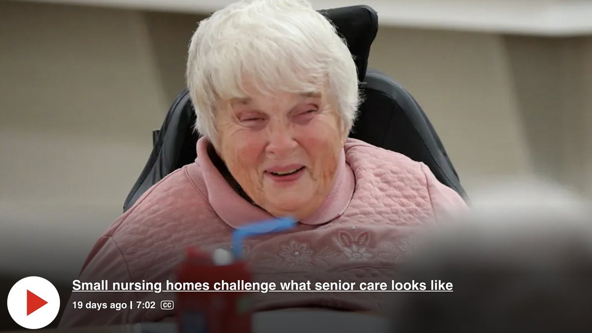 Smaller nursing homes work - and facilities like #ExquisiCare are challenging the norms of #LTC by putting an emphasis on home and family. <a href="/cbcnews/">CBC News</a> did a segment recently that really helps to highlight the benefits that we know are successful. Watch here: loom.ly/PdM9-r4