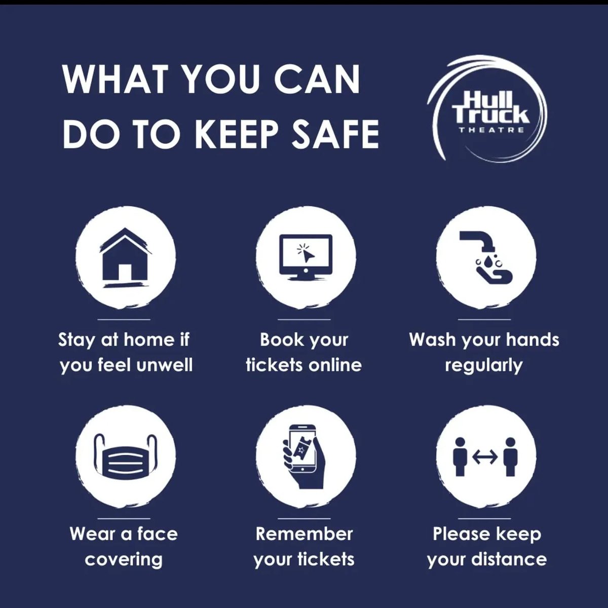 HullTruck's tweet image. We are proud to be #SeeItSafely approved, so you can feel confident &amp;amp; safe knowing that we are COVID-secure &amp;amp; following the latest Government &amp;amp; performing arts guidelines. 🎭

For more information, visit bit.ly/3lGsqQd🔗

#HereForCulture #HullTruckTheatre #SeeIfSafely