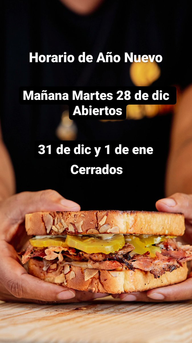 Está semana estamos abiertos de lunes a jueves de 8:00 AM a 5:00 PM, viernes 31 de dic y sábado 1 de enero cerrados.
