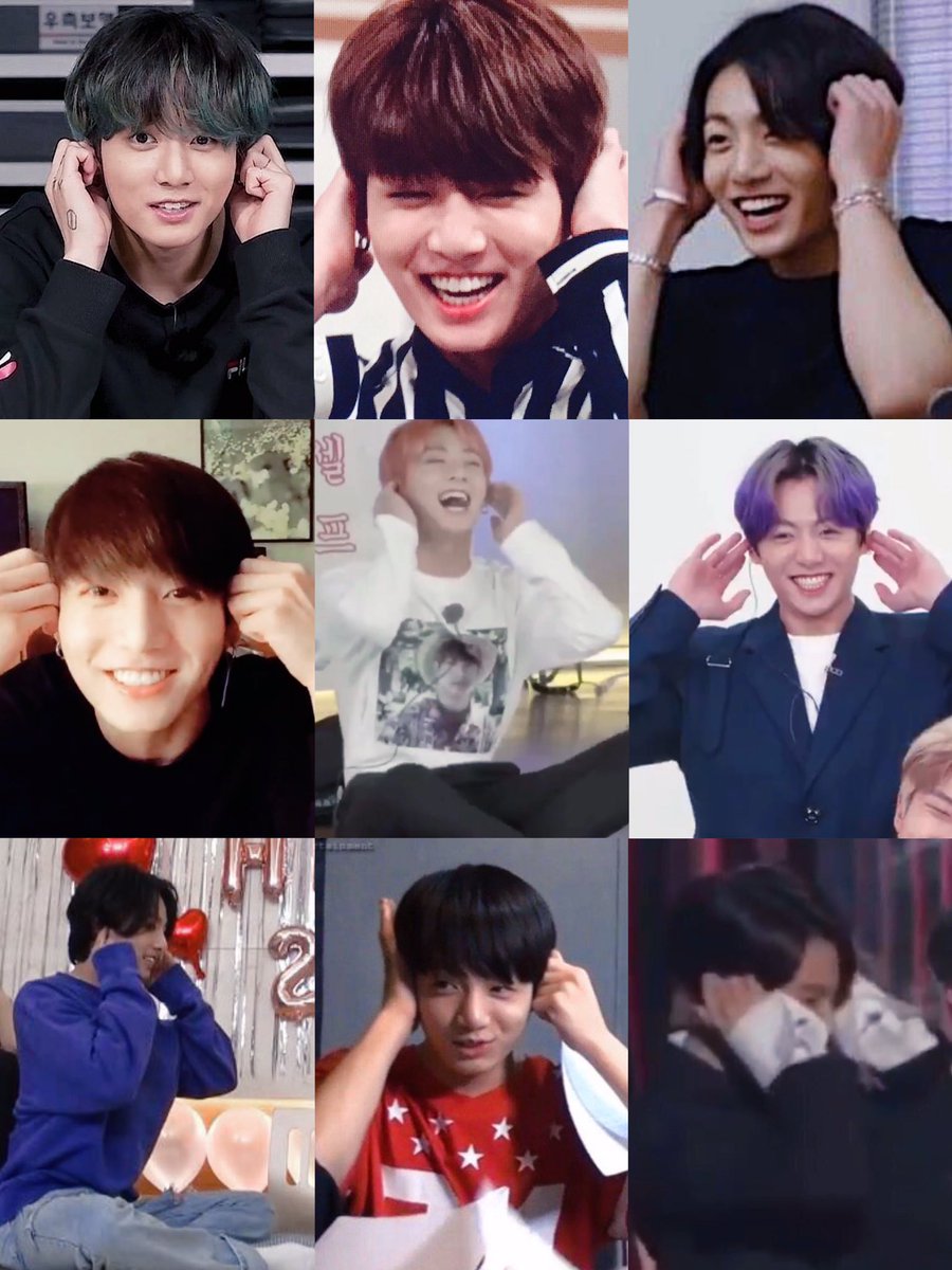 randomjungkook's tweet photo. jungkook covering his ears https://t.co/SGdkFMbfDw