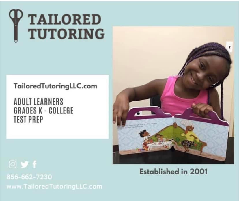 TTutoringLLC's tweet photo. Established 2001 • Academic Support and Enrichment • Black-Owned Family Business • In-Person and Remote Sessions • 30+ Outstanding Tutors • One-to-One instruction 

(856)662-7230
https://t.co/2rslLW4ZPU https://t.co/ygg2o4AaN3