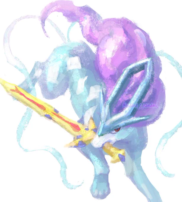 ゲン担ぎスイクン …? #pokemon #Suicune 