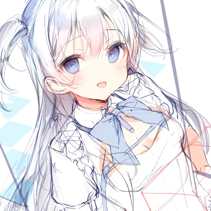 髪と服と背景に力入れます 