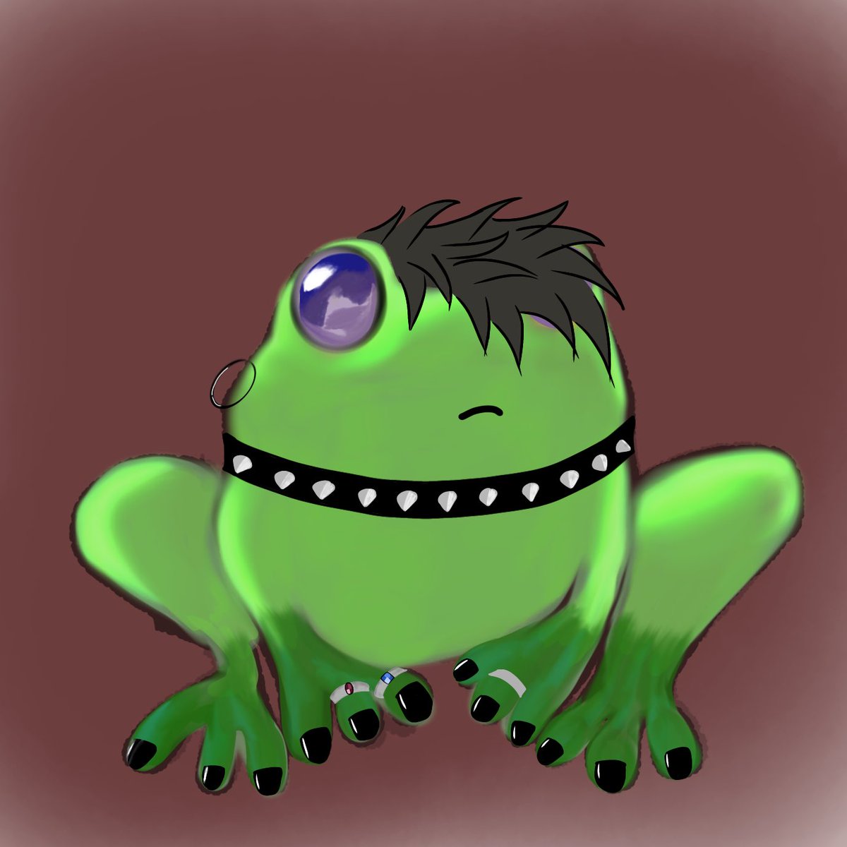 UniversalFrog_'s tweet photo. @0x_niceist Universal Punk would love some love 💜💜 https://t.co/y00ChYPXN9