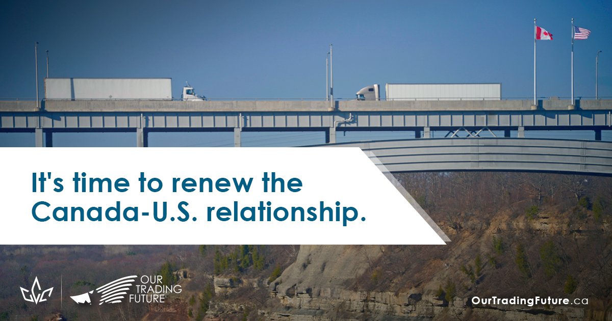 As we focus on growing the economy, it is important to strengthen the relationship with our largest trade partner. Read more about how we think the Canadian government can renew the Canada-U.S. relationship: chamber.ca/campaign/our-t… #cdnpoli #cdntrade