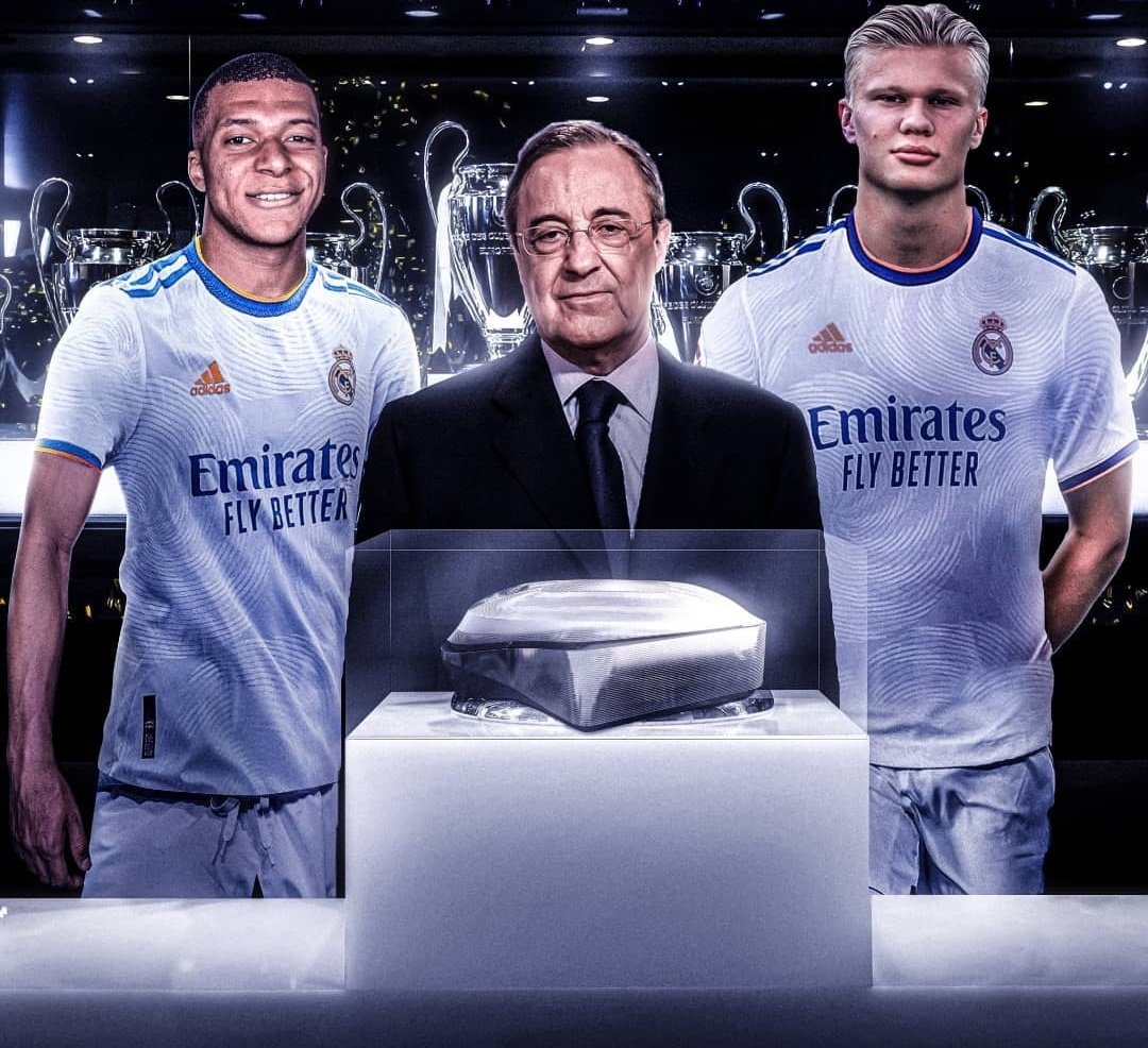 La foto más deseada y que ha reventado las redes en las últimas horas: Florentino presentando a Mbpapé y Haaland

bit.ly/3mDmR5M

#Mbappe #Haaland #RealMadrid #Fichajes