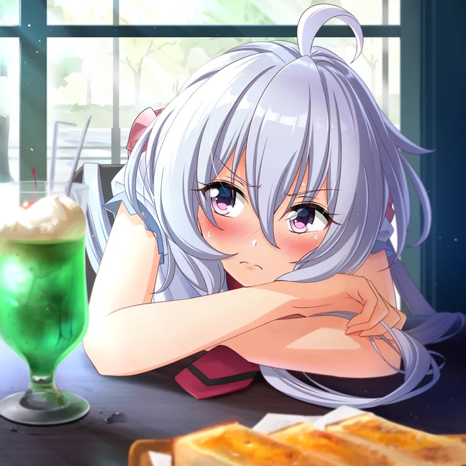 「誕生日おめでとう」と言われたクリスちゃん
#シンフォギア 
#雪音クリス生誕祭2021 