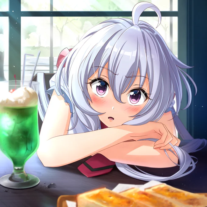 「誕生日おめでとう」と言われたクリスちゃん
#シンフォギア 
#雪音クリス生誕祭2021 
