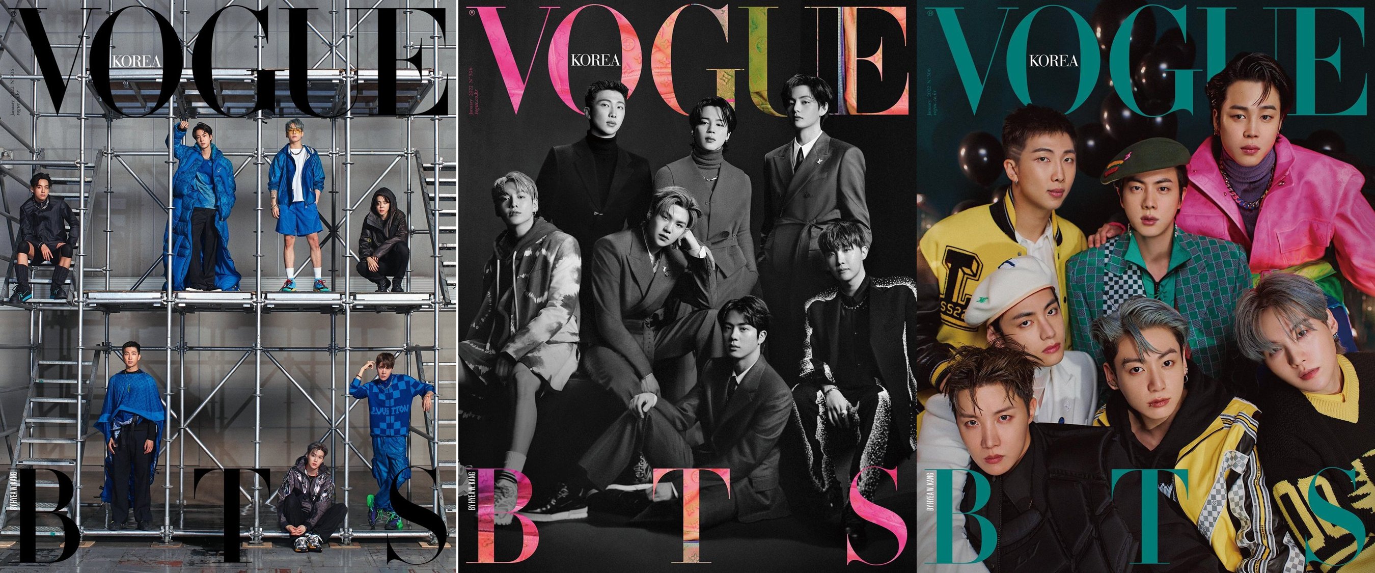 Vogue Korea January 2022 Issue Cover BTS B