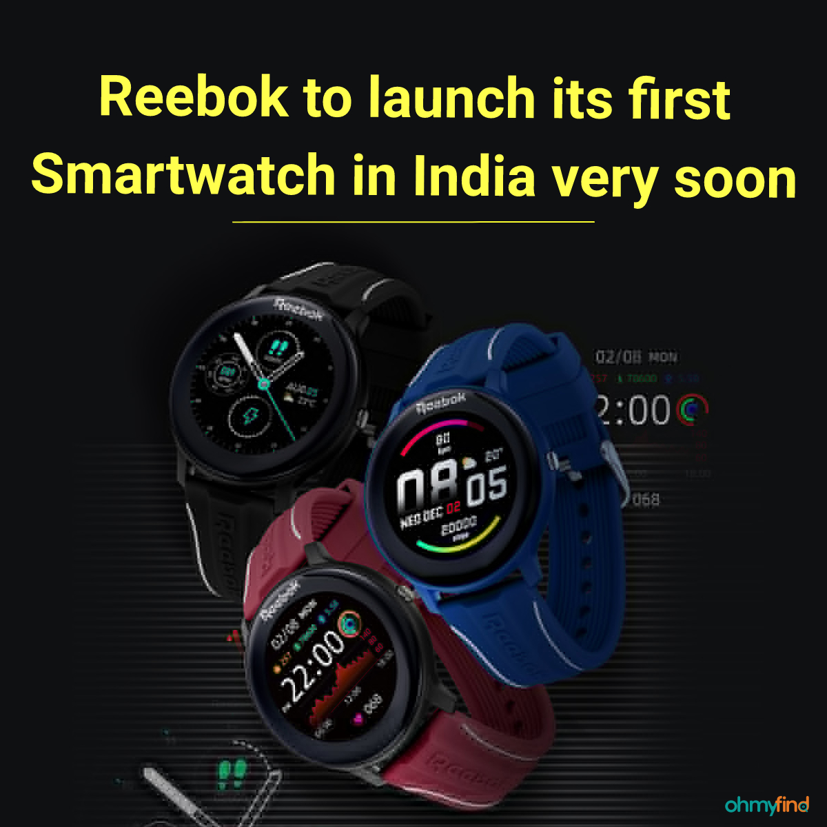 ohmyfind's tweet photo. Reebok to launch its first Smartwatch ActiveFit 1.0 in India very soon. #Reebok #ActiveFit https://t.co/nNCluaxTTb
