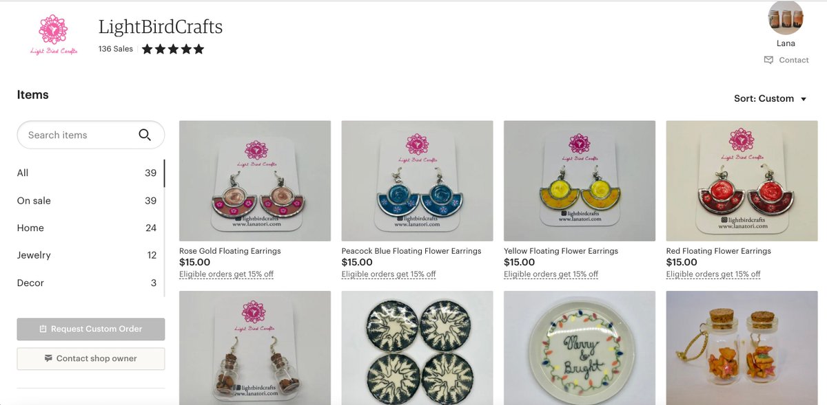 LightBirdCrafts's tweet photo. Shop my End of Year sale: 15% off when you spend $30. I have unique jewelry and Pottery to choose from. https://t.co/Zkq7eajvxF #etsy #lightbirdcrafts #etsyfinds #etsygifts #etsysale #etsycoupon #shopsmall #jewelry #ceramics #porcelain #tumblers #mugs #earrings https://t.co/k2zZf8QmuI