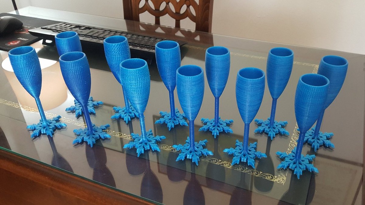 printingtech3d's tweet photo. As 2021 comes to a close, here are some great #3Dprinting projects to start the new year with. The snowflake champagne glasses are definitely my favorites!

#happy2022 #greatideas #2022herewecome #getreadyfor2022

https://t.co/NfC5umC0L2 https://t.co/IM1nIpeXXZ