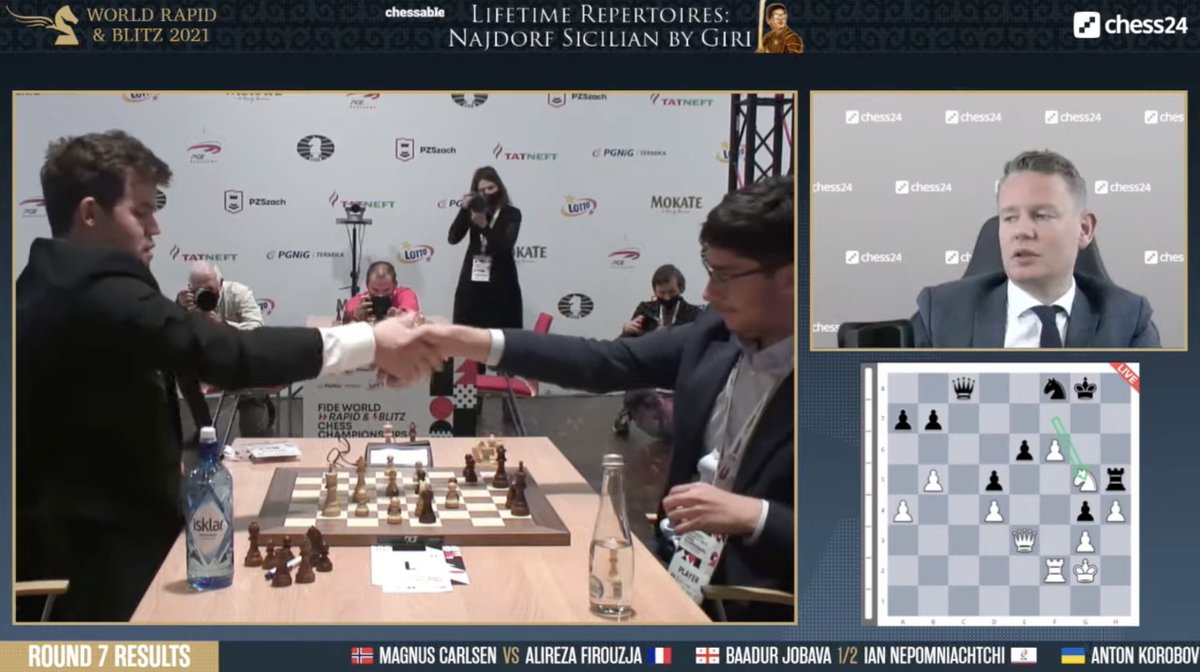 chess24.com on X: Magnus Carlsen continues to dominate Alireza
