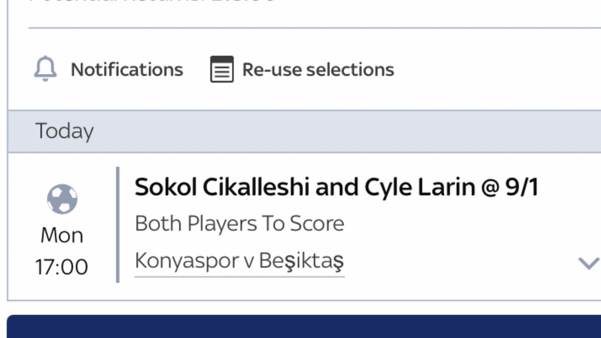 BetsScorer2's tweet photo. ⏱ 17:00 
🇹🇷 Super Lig 

Konyaspor v Besiktas 
Kayserispor v Sivasspor 

⚽️ Cikalleshi + Larin 9/1
⚽️ Gavranovic + Yatabare 17/2 https://t.co/r0LUzgpsoh