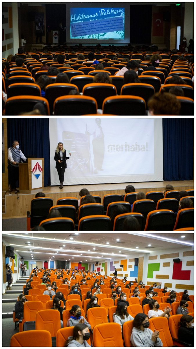 "Akdeniz'in Ebedî Genci" kitabının yazarları Sn.Selen Cambazoğlu ve Sn.Metin Erdoğan;8,9,10 ve 11.Sınıf öğrencilerimiz için Halikarnas Balıkçısı (Cevat Şakir Kabaağaçlı)'nın çok yönlü kişiliği,yetenekleriyle Bodrum,doğa ve insan sevgisi üzerine verimli bir sunum gerçekleştirdiler