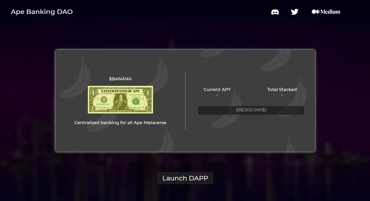 ApeBanking's tweet photo. Sorry for the absence, with the christmas holidays it was complicated.

Here a little preview 👀 

Medium article for presale info coming today https://t.co/7po6JpHI6t