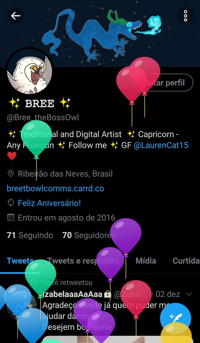 Bree_theBossOwl's tweet photo. Dia do balão https://t.co/iqB7tEEKd5