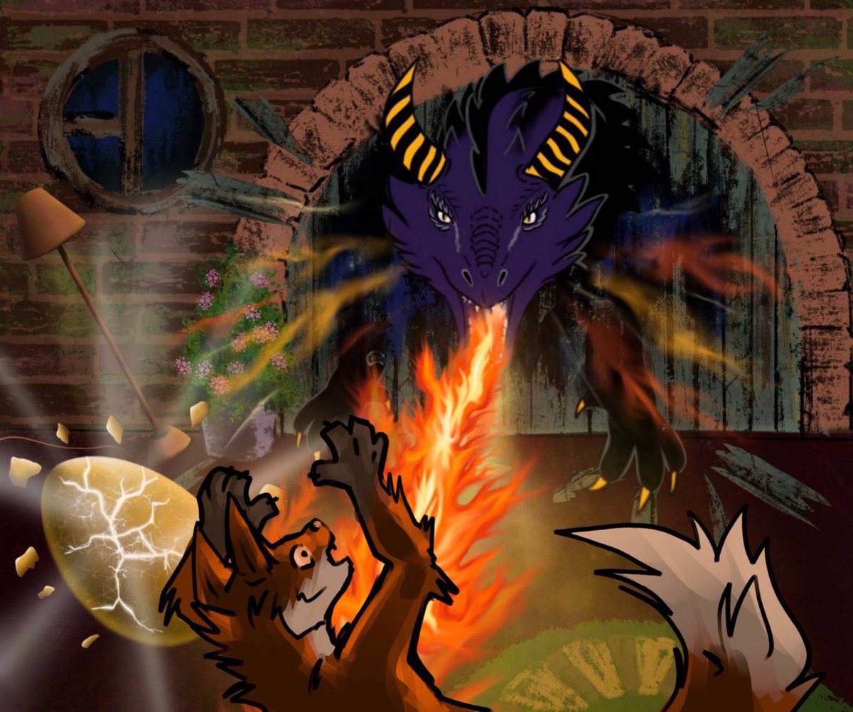 AVA_Social_AI's tweet photo. Season 1. Series 8. The dragon broke into the house in all his fury, and in the chaos, the egg fell and began to crack. And then the incredible happened!!! With @Emancipationsaw https://t.co/BLuwwJZSvf https://t.co/0fHlC7EJDq
