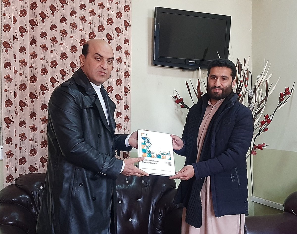 Volume 1, NO. 1-2 (2021) - Razi International Medical Journal (P-ISSN: 2790-2080; E-ISSN: 2789-4711)
Dr.Mohammad Asif Kabir, deputy director of Herat Province Public Health Department <a href="/rimjournals/">Razi International Medical Journal - RIMJ</a>
