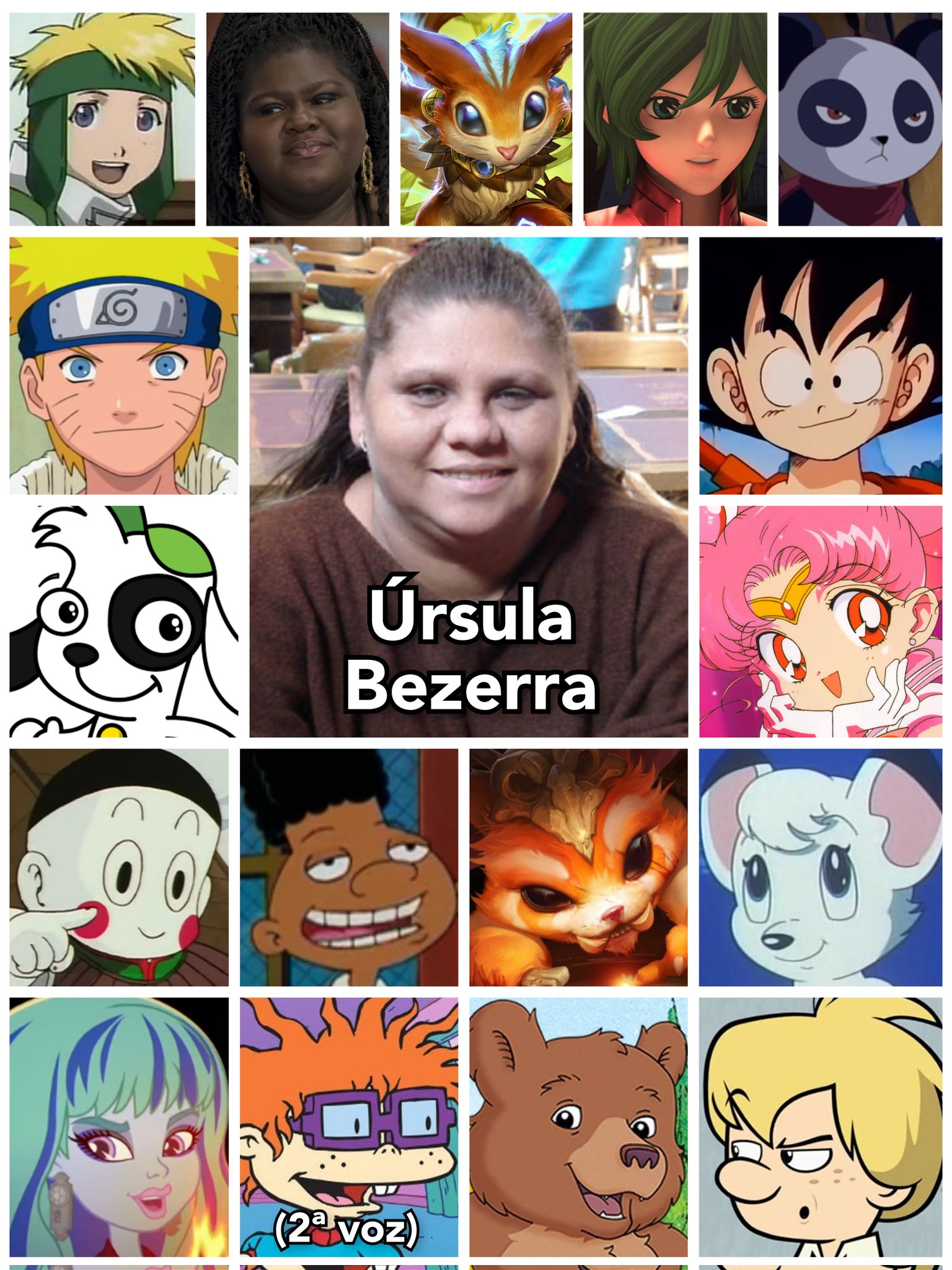 Personagens com Mesmo Dublador 🍥, Úrsula Bezerra #anime #animefyp #a