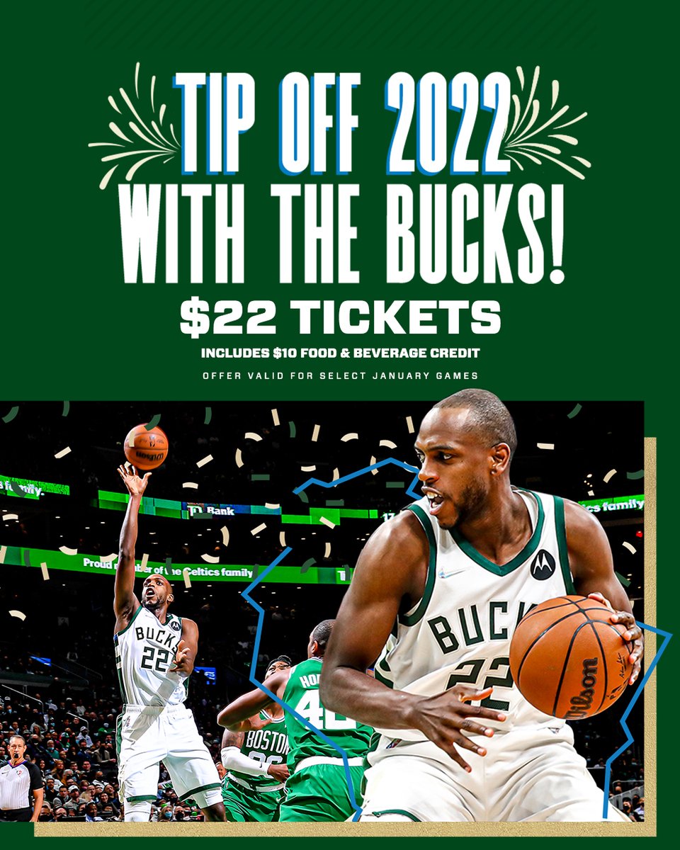 Bucks's tweet photo. Ring in the New Year with the Bucks!! 🎉

🎟: https://t.co/pm9fgakjPQ https://t.co/tmvo3iZf05