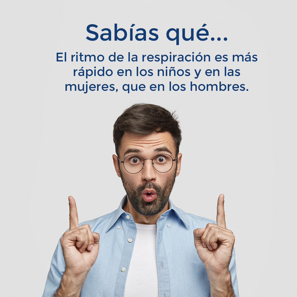 InogenOneMexico's tweet photo. Nuestro organismo es maravilloso, y la forma en la que trabaja es diferente en todos 😮😮😮
¿Lo sabías? El ritmo de la respiración es más rápido en los niños y en las mujeres, que en los hombres.
#curiosidades #respiracionconsciente #pulmones #inogen #oxigenoterapia https://t.co/IU8Caryogy
