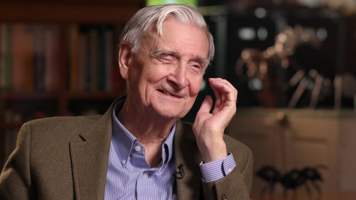 Esri_Conserv's tweet photo. We are deeply saddened to learn about the passing of #conservation and #biodiversity #legend E.O. Wilson. 

Reflecting on this profound conversation with Esri's Founder Jack Dangermond. https://t.co/7asilLdOKZ https://t.co/ohHuGNhTu6
