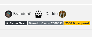 BGCryderman's tweet photo. Tough beat $Daddo. I promise it's not rigged, I'm just really good 🤣 

CC @PaddleMasterApp https://t.co/6ohDjiyXJV