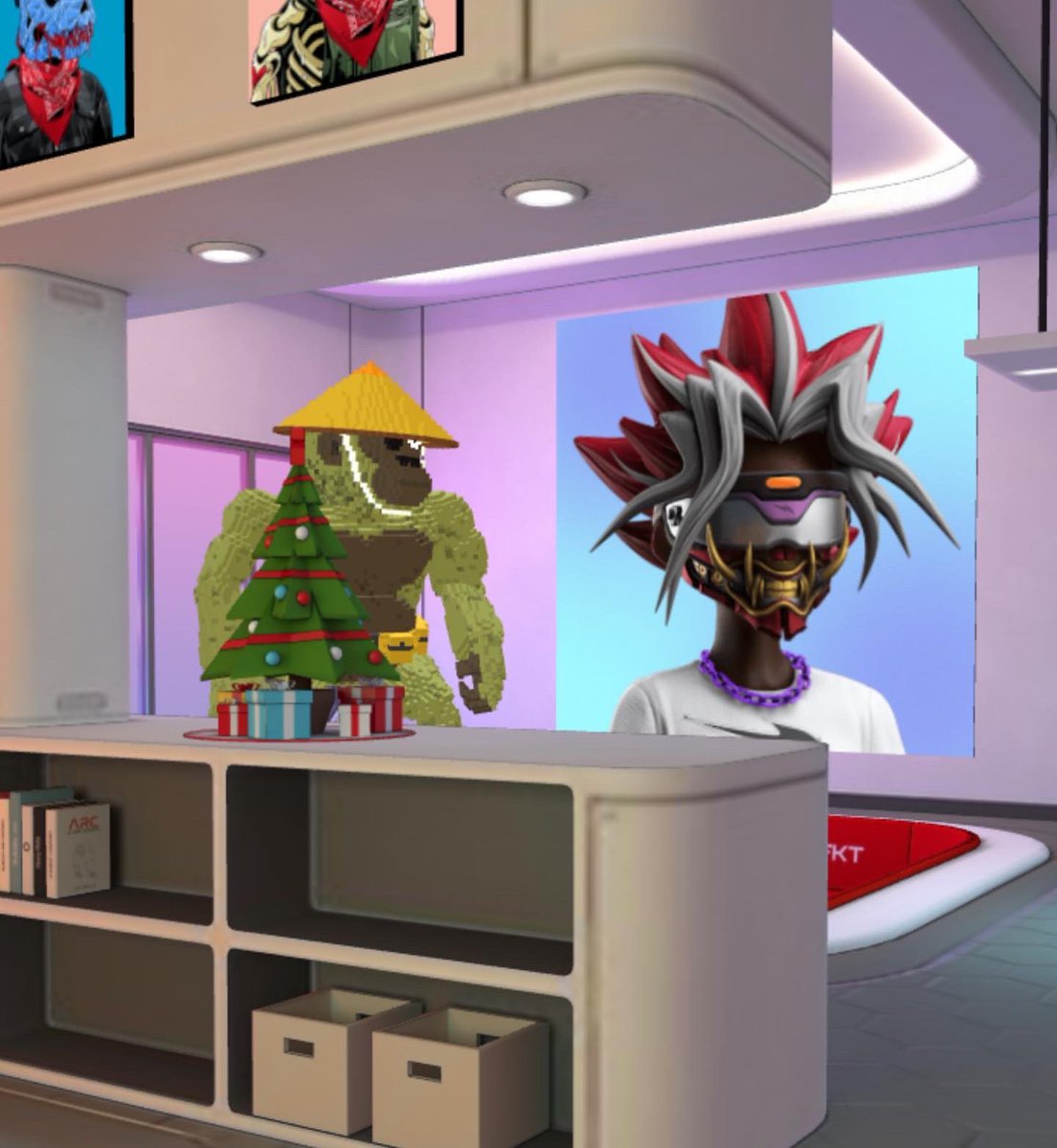 alchimistfr's tweet photo. La galerie d’art numérique de Freeze Corleone. 

Nommée la "Trap House", cet appartement futuriste disponible dans un metaverse met en avant les acquisitions de Freeze Corleone. https://t.co/XXAkv0z5Ey