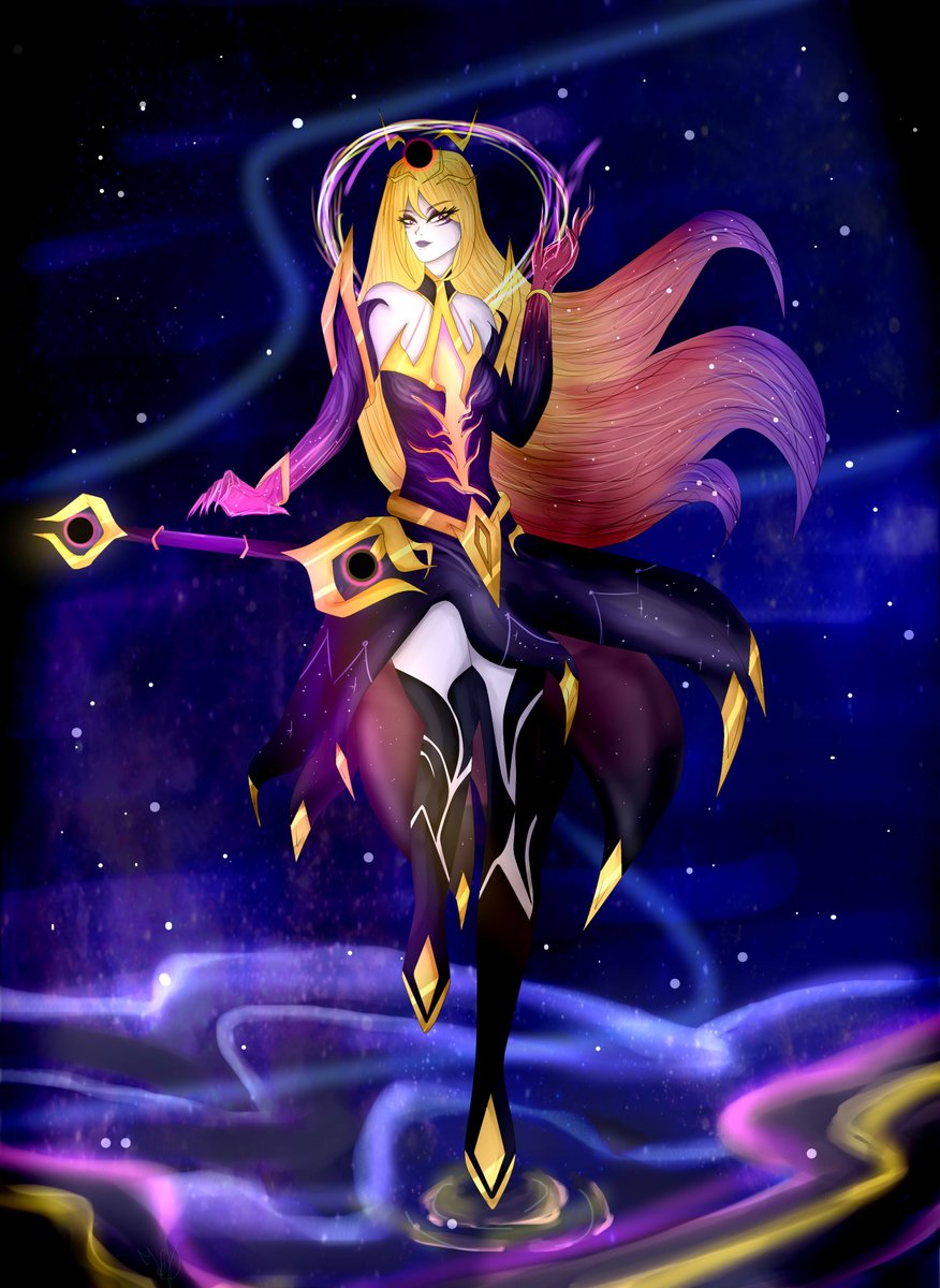 HellLunar's tweet photo. #LeagueOfLegends #RiotGames  #CosmicLux #DarkCosmicLux #art #fanart https://t.co/Ngnhn772Mk
