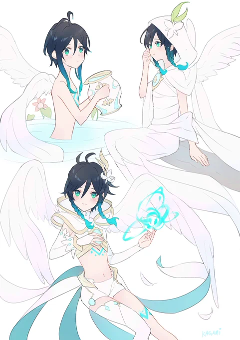 👼💚 #原神 #venti 