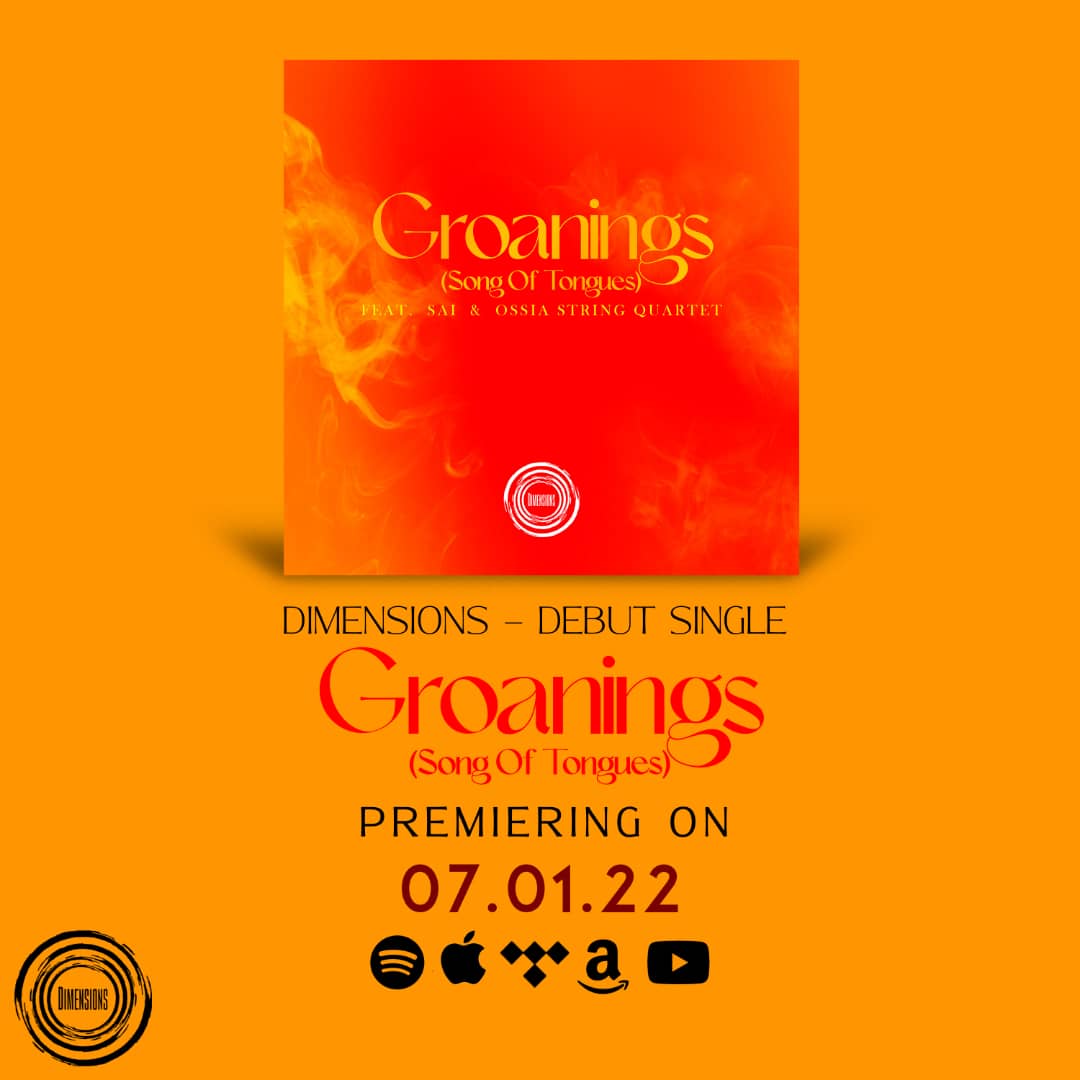 SaidatCatcazaz1's tweet photo. NEW SINGLE.
.
We are proud to unveil the artwork for our new and upcoming debut single GROANINGS!!!
This song is premiering on 07.01.22 on all streaming platforms.
We can't wait for you to be blessed like we are by this song.💃💃💃
#dimensions
#groanings
#tongues https://t.co/1atKzYoePh