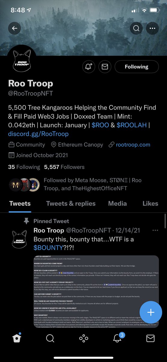 swiss_spurs's tweet photo. @RooTroopNFT LFG 🙏🔥 https://t.co/agLv5RYeKf