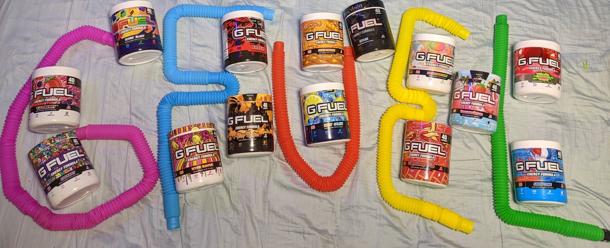 CritCityJ's tweet photo. Day 25 of trying to get sponsored by @GFuelEnergy ! My daughter's are VERY into fidgets right now &amp; the only way I can handle all at fidgets is with some #GFUEL. In case you didn't know these fidgets are called pop tubes &amp; they make lots of noise. 
#FanFUELED #SponsorMe https://t.co/XCwQVZnbUa