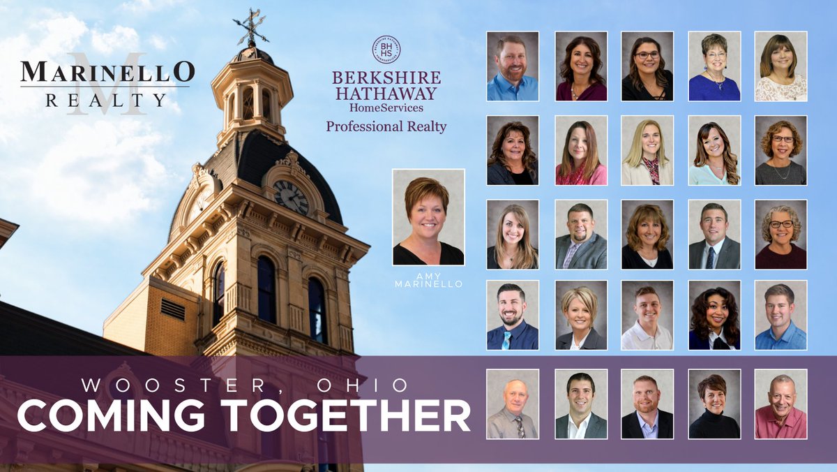 BHHS_Pro's tweet photo. Berkshire Hathaway HomeServices Professional Realty is beyond excited to announce we will be merging with Marinello Realty in Wooster, Ohio. We are proud to welcome Amy Marinello and her 25 talented agents!
https://t.co/nAtxKmHXj5 https://t.co/kEcjyewTxF