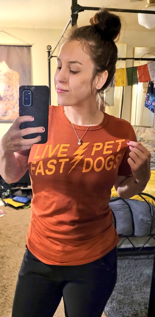 CorkyisQ's tweet photo. My new motto 
#livefastpetdogs https://t.co/gcGvdLth0h
