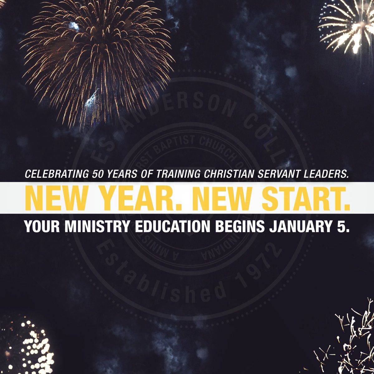 Happy New Year! We're in the single digits counting down till our next semester starts and new students join us to begin the next stage of their ministry preparation. Thinking about joining us? Submit an application at hylesanderson.edu/apply. #onlyatHAC #theplacetobe #HACturns50