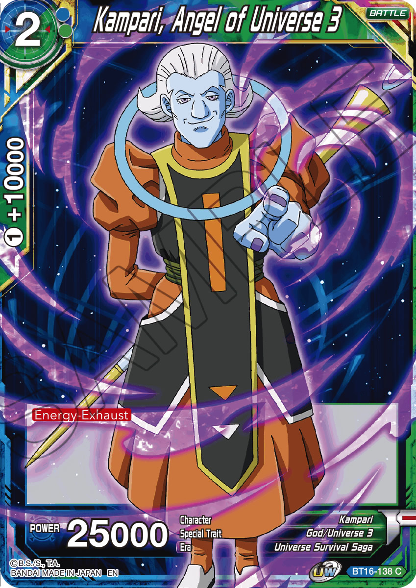 Dbzcollection's tweet photo. #DragonBallSuper Card Game REALM OF THE GODS
Rituel #dbscg , Voici quelques visuels de cette BT16 avec les Tenshi des différents univers dont #Cucatail #Awamo #Kampari et #Conic https://t.co/LtivLgKx4P