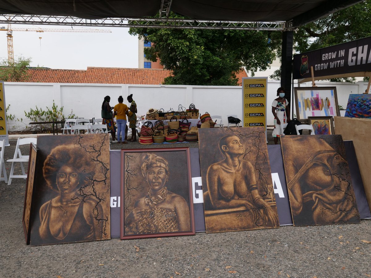 gipaghana's tweet photo. Come and appreciate Ghanaian arts. #TOG2021 #GrowInGhanaGrowWithGhana
#GhanaOnTheGo @GEPAGhana @RYofiGrant @moigovgh @MTNGhana @GuinnessGhana @SICLifeGhana https://t.co/5DslymLhLP