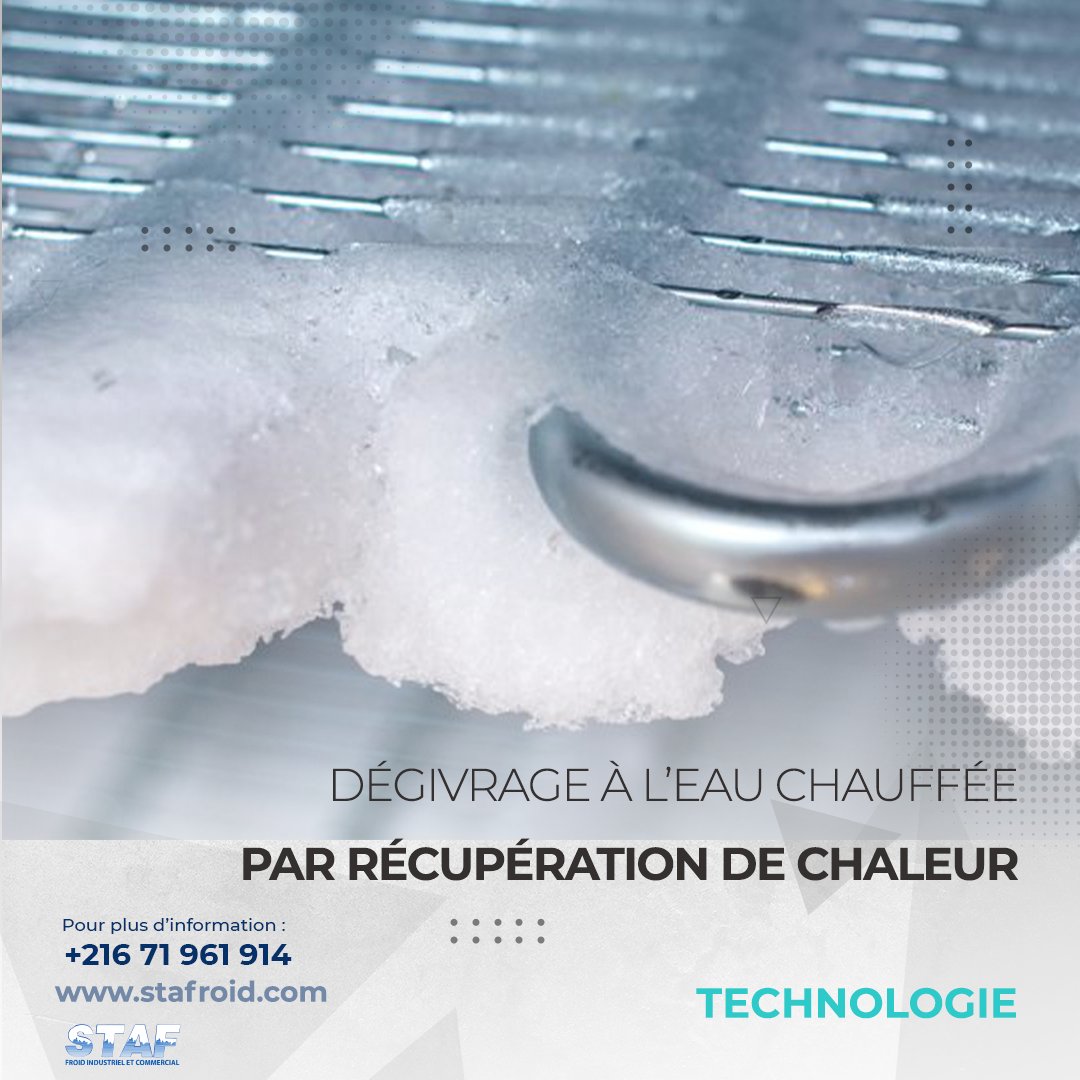 StafroidP's tweet image. 💬La technique consiste à récupérer la chaleur dégagée par le condenseur pour chauffer l’eau de dégivrage se trouvant dans une boucle fermée.
Avantages :
✅Moins énergivore
✅Dégivrage rapide
✅Hautes efficacités énergétiques
.
🌐 stafroid.com