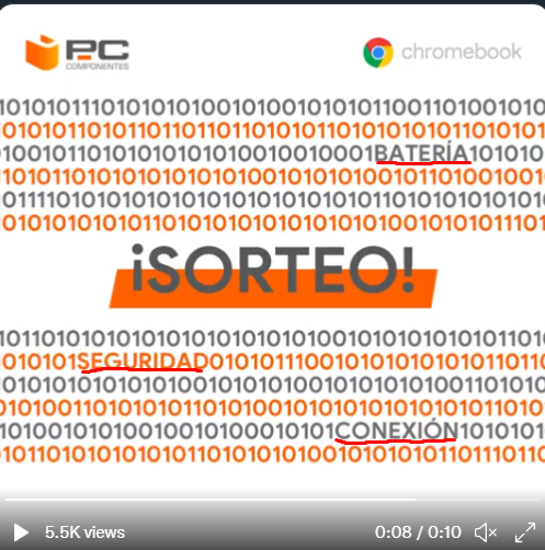 DanielovisFN's tweet photo. @pccomponentes #MerryChromebook Batería, seguridad y conexión https://t.co/b6LKXfMWZT