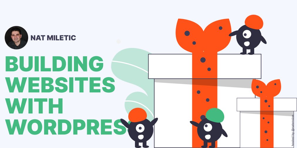 staudt_dev's tweet photo. 43% of the web uses WordPress and you should learn it!

Today you have a chance to win @natmiletic's course
BUILDING WEBSITES WITH WORDPRESS

Just like and RT this tweet for a chance to win. https://t.co/tIJ6ffAroH