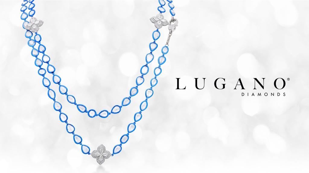 Lugano_Diamonds's tweet photo. Complement your winter wardrobe with this glamorous and extra-long draped blue ceramic and diamond necklace. Perfect for any occasion. https://t.co/ct5sWrG79A