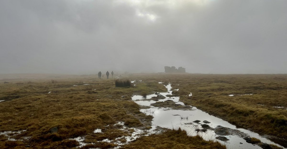 MissHDevon's tweet photo. Morning, among the ancient stones of Dartmoor and spectre’s in the mist. https://t.co/3VZTlwvLeT