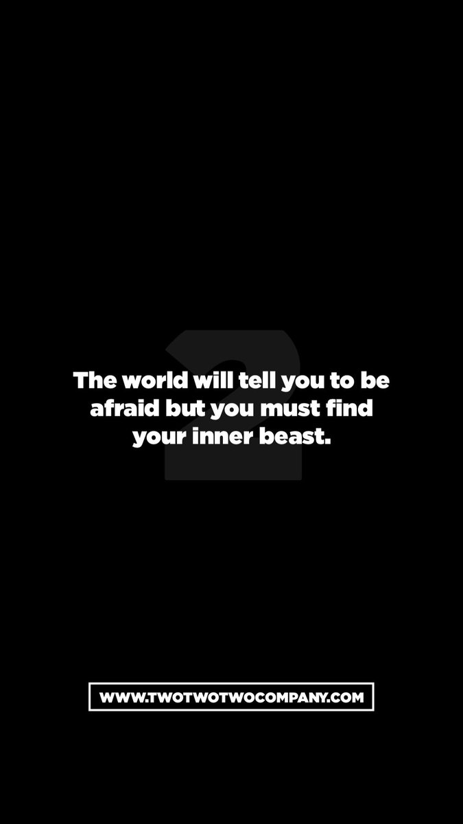 twotwotwoco's tweet photo. What’s fear? https://t.co/txmUDIAzPq