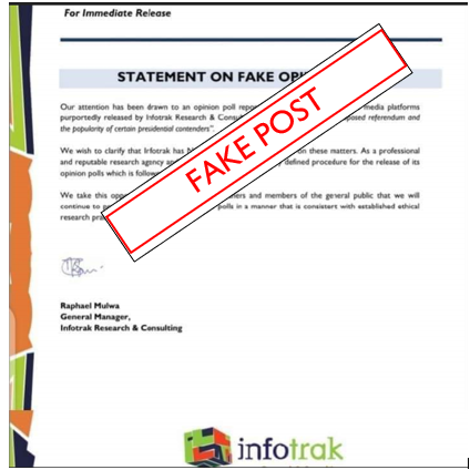 Infotrakltd's tweet photo. We are not in any way responsible for this. Fake post #infotrakpoll https://t.co/keuH9iOZzj