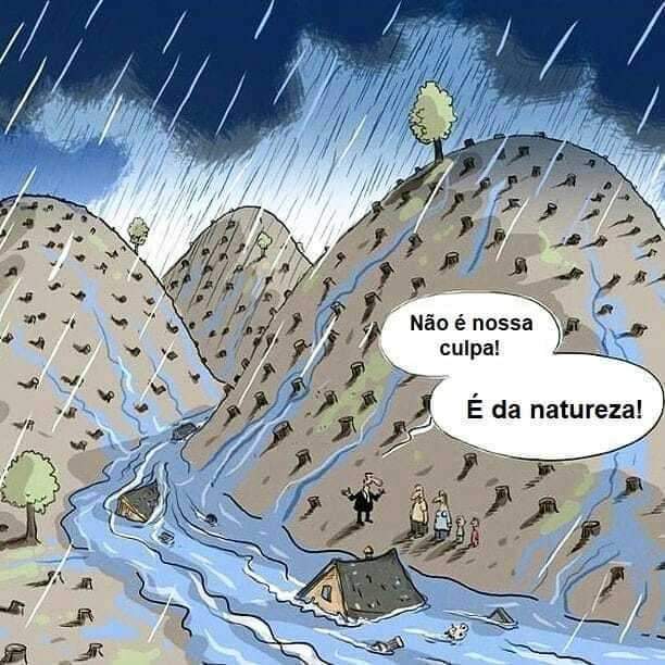 stedile_mst's tweet photo. A propósito dos câmbios climáticas, da seca no sul e enchentes no sul, da Bahia, muito ilustrativa esta charge... https://t.co/sP04zDy7dD