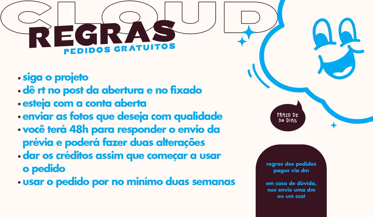 cloudsgn's tweet image. ☁️Bem Vindos ao Cloud Design!

Projeto de design gratuito e pago dedicado à todas as culturas! 

🗂️ Portifólio: behance.net/clouddsgn
🗓 Cronograma: docs.google.com/spreadsheets/d…